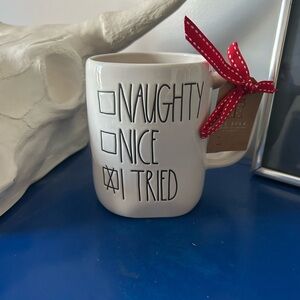 Rae Dunn Christmas White Naughty Nice I Tried Checklist Mug